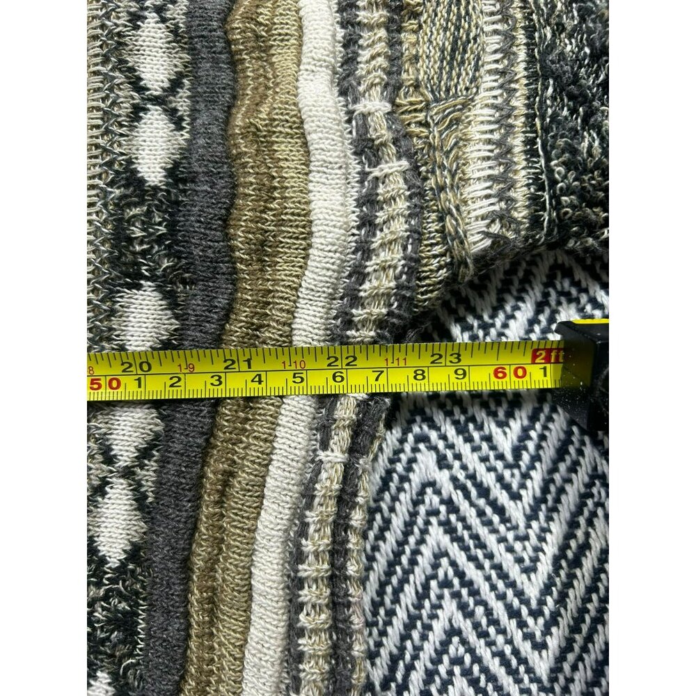 Vintage Florence Tricot Italy Grandpa Coogi Knit Sweater Abstract Pattern L V-Ne - Picture 5 of 6